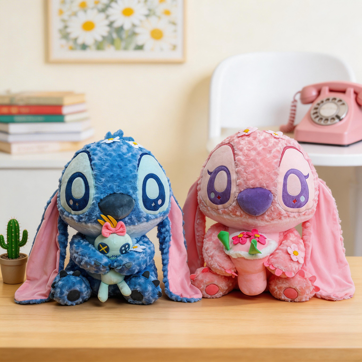 Cross-Border Popular Items: Little Golden Sakura Stitch Plush Toys, Interstellar Baby Dolls, Children's Gifts Wholesale