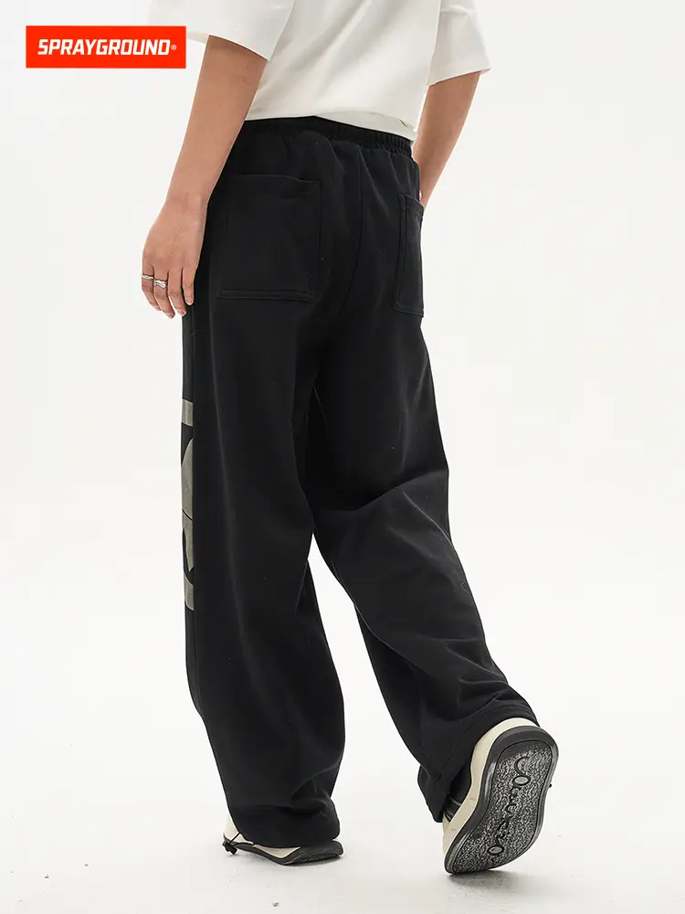 Sprayground Shark Mouth Sweatpants Men's 2025 Spring American Style Print Loose Can Be Tied to the Feet pants Knitting Pants