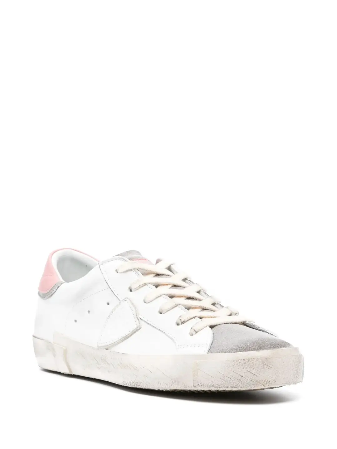 Philippe Model Paris Dirty Shoes Small Dirty Shoes Distressed Sneakers Women's Shoes Fashion Casual Shoes Genuine Leather