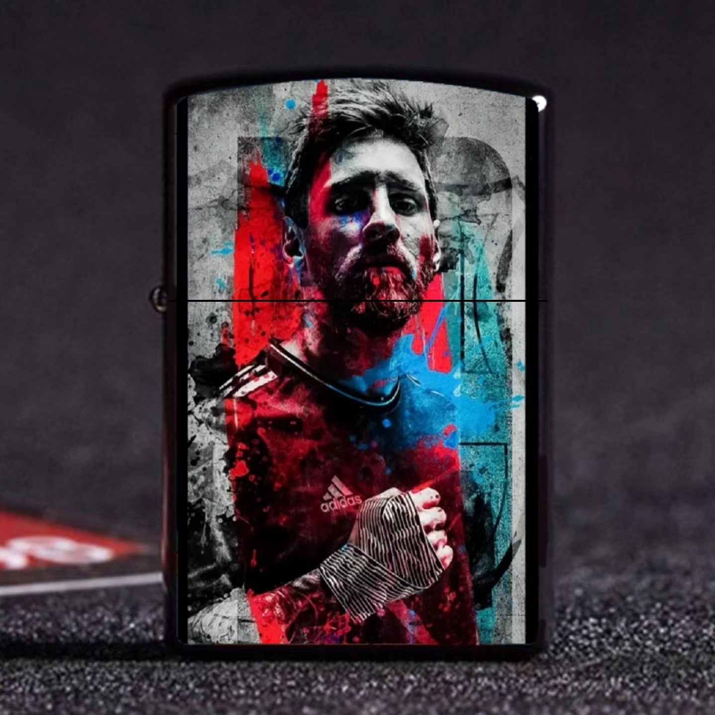 Football Star Series Kerosene Lighter Internet Celebrity Douyin Creative Kerosene Messi Neymar Ronaldo Argentina