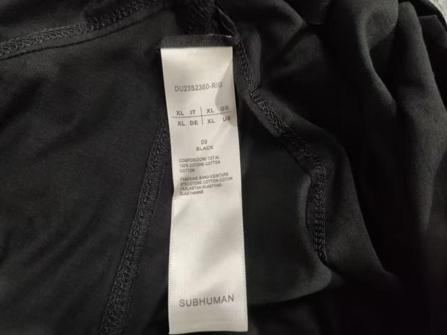 Subhuman Men's Style | Drk Ribbon Splicing Tank Top, Same Style for Men and Women Couples, 3 Colors, Short-Sleeved, Pure Cotton QC