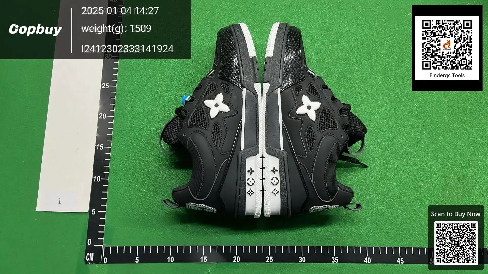 Louis Vuitton LV Trainer Black White