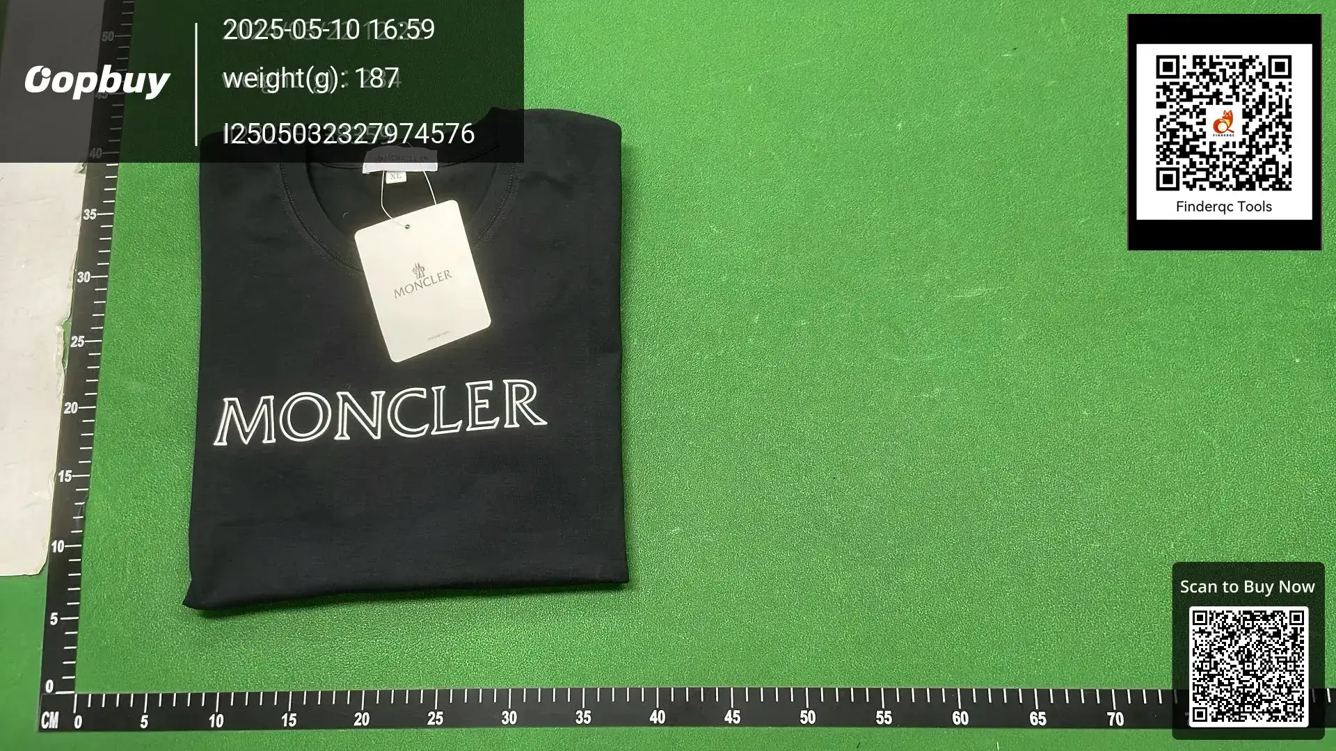 Moncler Black Logo T-shirt