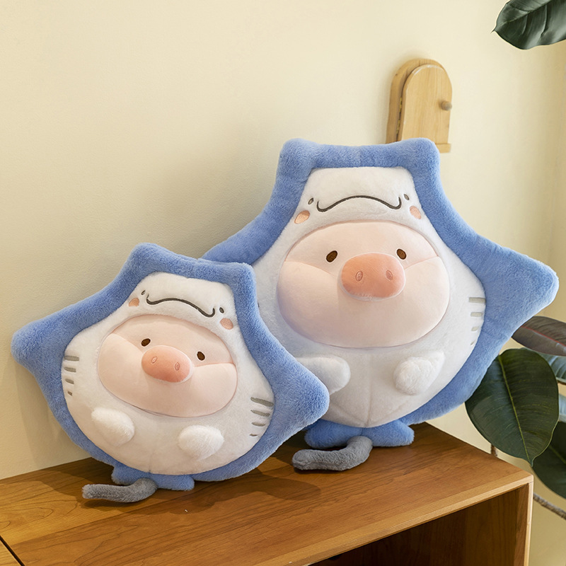 Devil fish lulu toast pig plush toy doll doll girl office girl greedy birthday gift