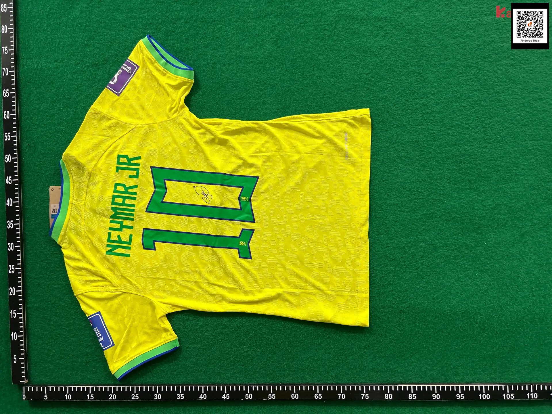 Brazil National Team Mainland No. 10 Neymar Signature Jersey Printed Signature Soccer Jersey