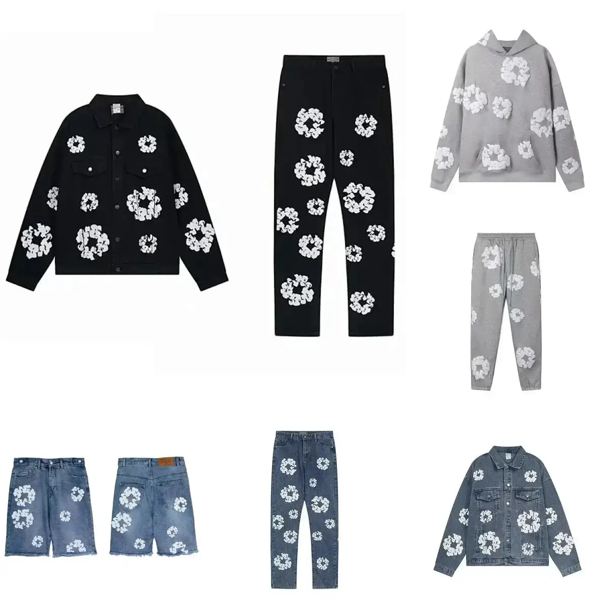 Factory fashion trend hoodie sweater suit-LF