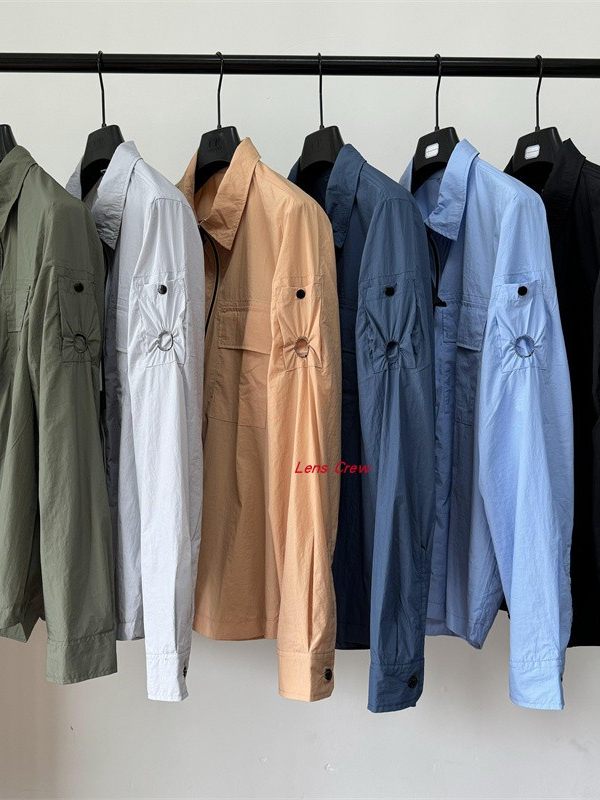 New Cp Spring and Autumn Men's Casual Korean Style Quick-Drying Nylon Lapel Jacket for Young Students Men's Jacket