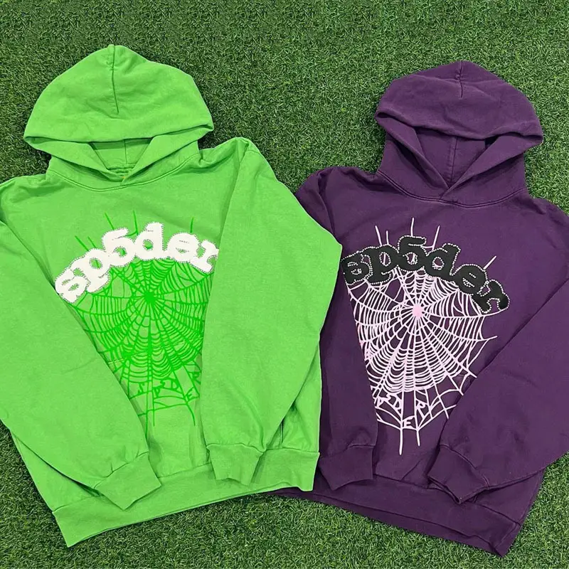 2023 Europe and the United States cross-border aesthetic clothing warm sweater street clothing rhinestone spider men and women universal style
