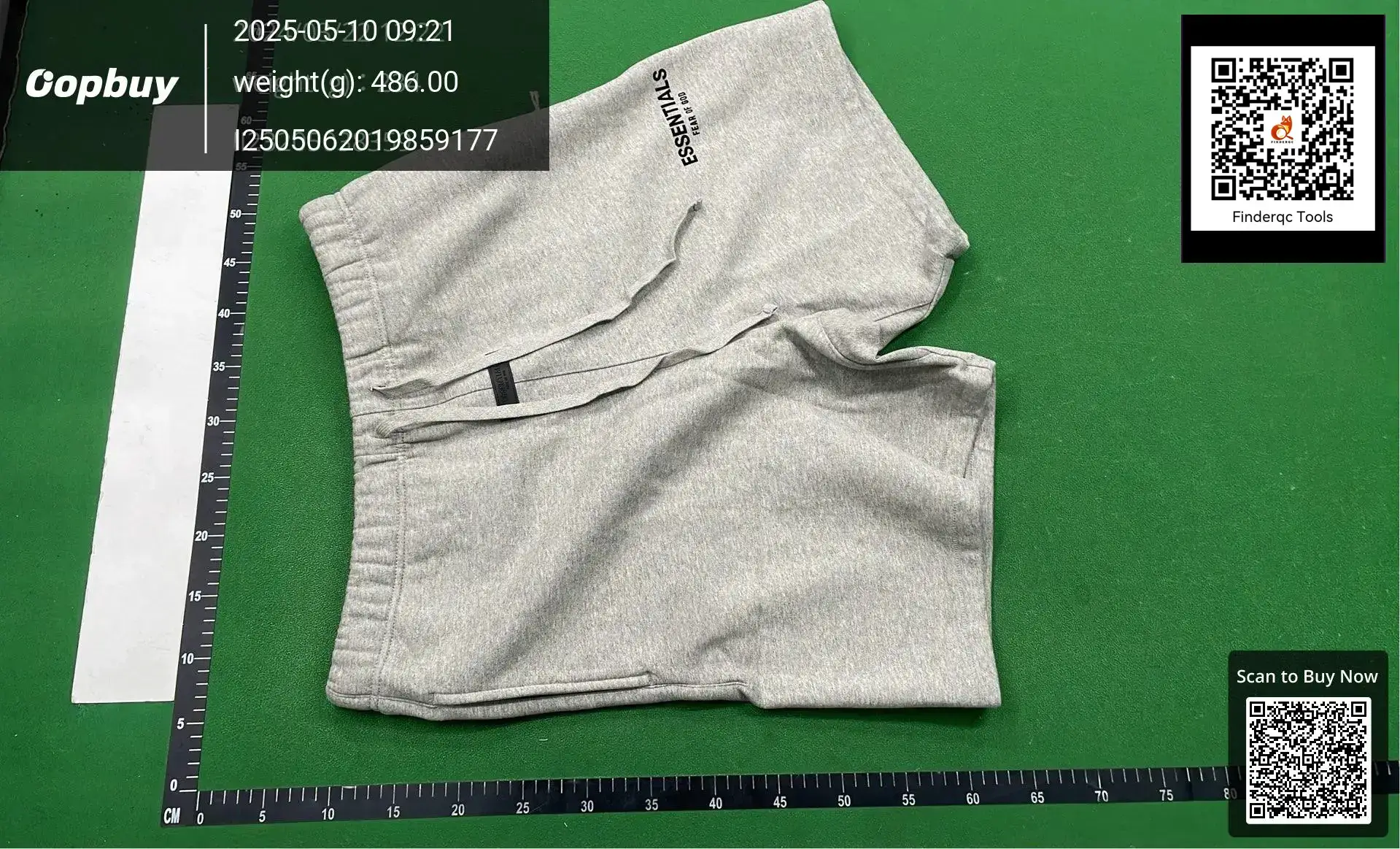 Correct FOG Subline ESSENTIALS Season 8 Flocking Letter Casual Shorts High Street All-match Sports Pants
