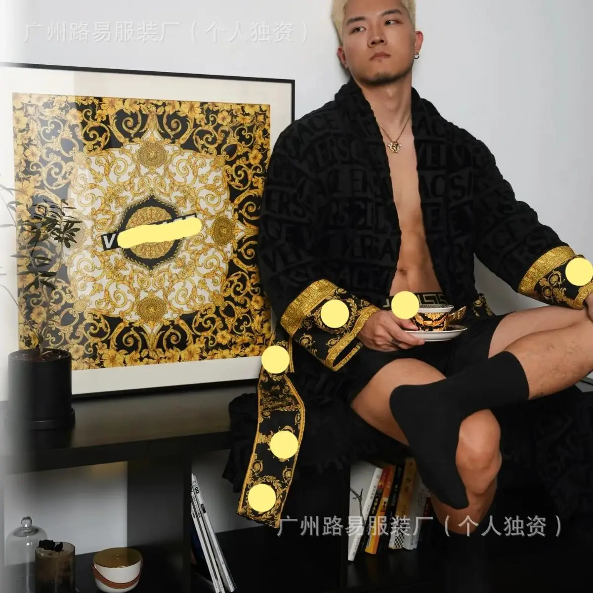 纯棉浴袍