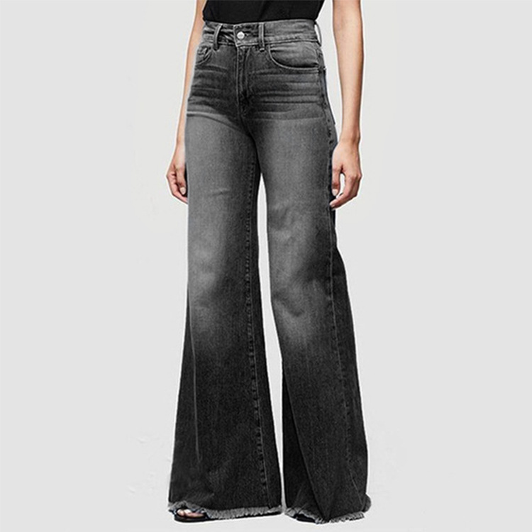 Fashion 2025 Summer Elegant Elegant Denim Trousers Micro-pants Mid-waist Women's Jeans First-hand Supply