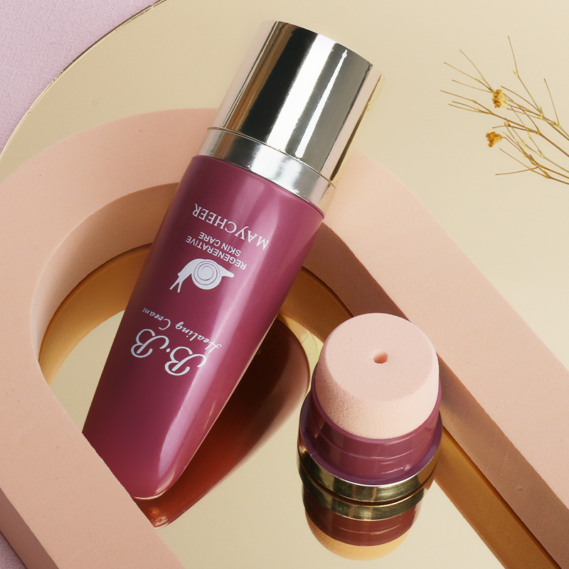 Meixier Snail Essence Multi-Effect Bb Cream Cc Stick Isolation Concealer Moisturizing Repair Cushion Skin Care Rejuvenating Foundation