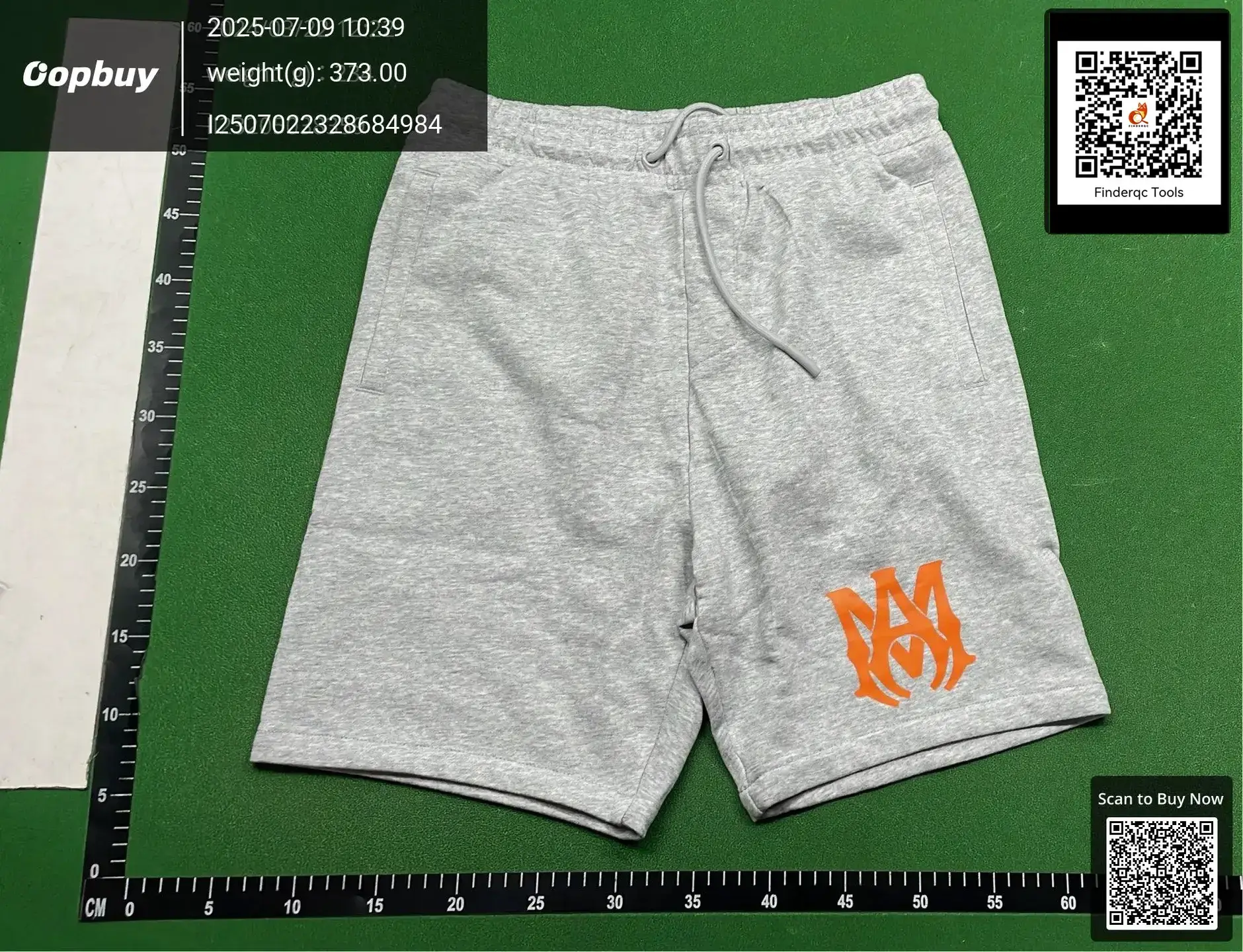 Amiri Classic Letter Tassel Drawstring Casual Loose Sports Shorts