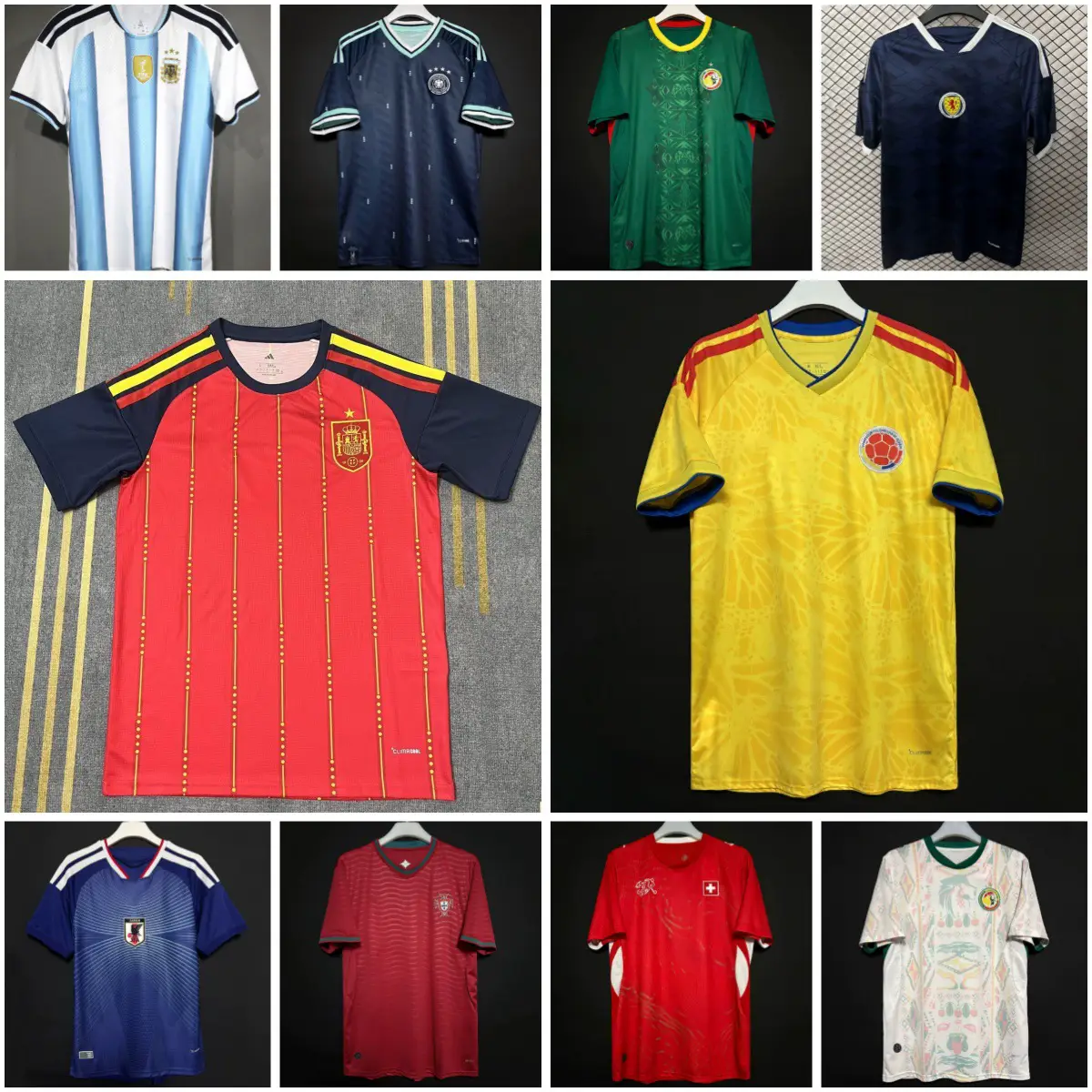 2026 World Cup Spain Home Argentina Italy Sweden Japan Germany Turkey Football Jersey