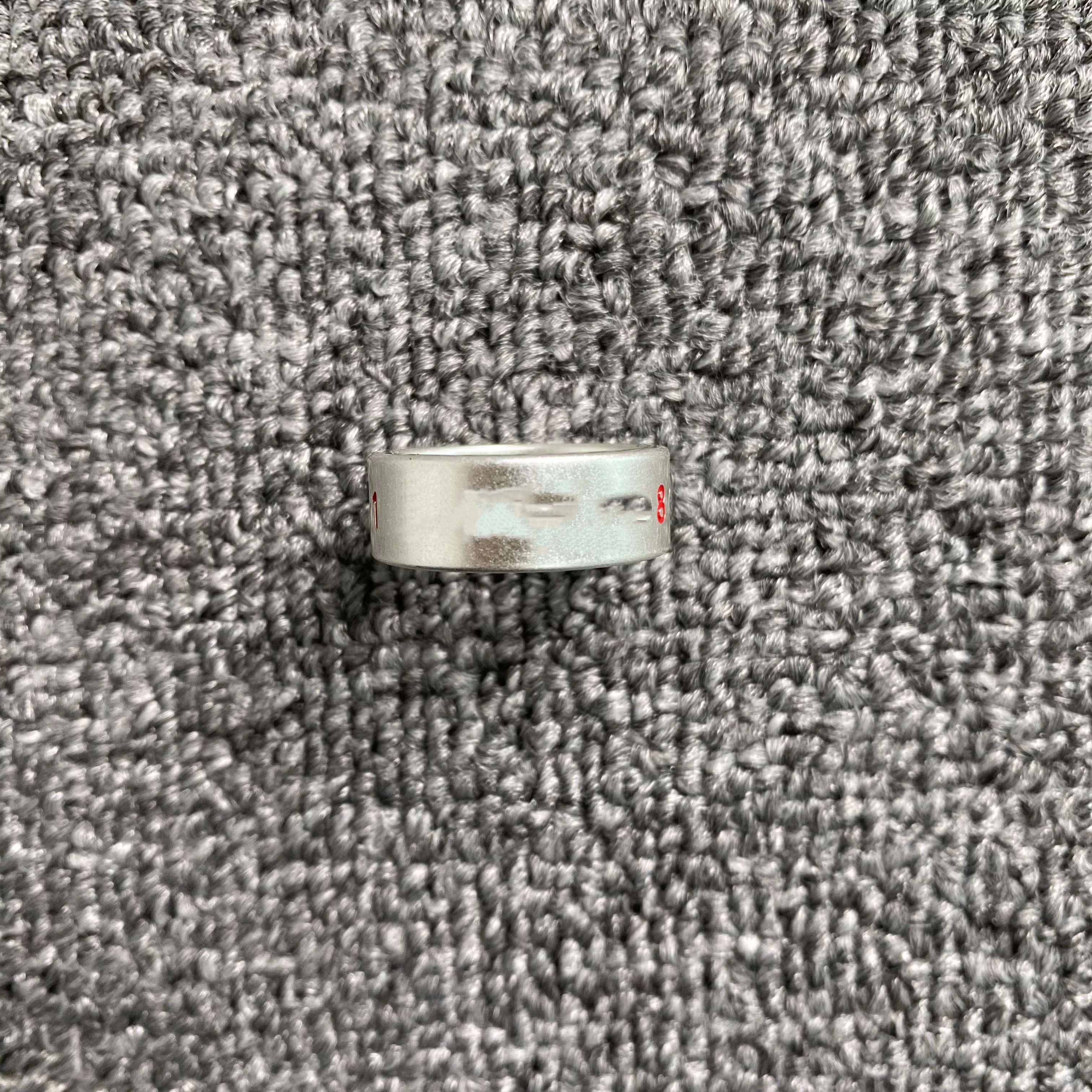 Letter red number fashionable casual simple ring