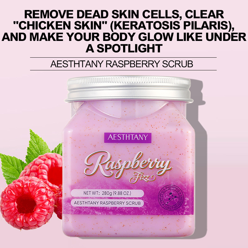Foreign Trade Aesthtany Raspberry Scrub Raspberry Exfoliating Cleansing Scrub