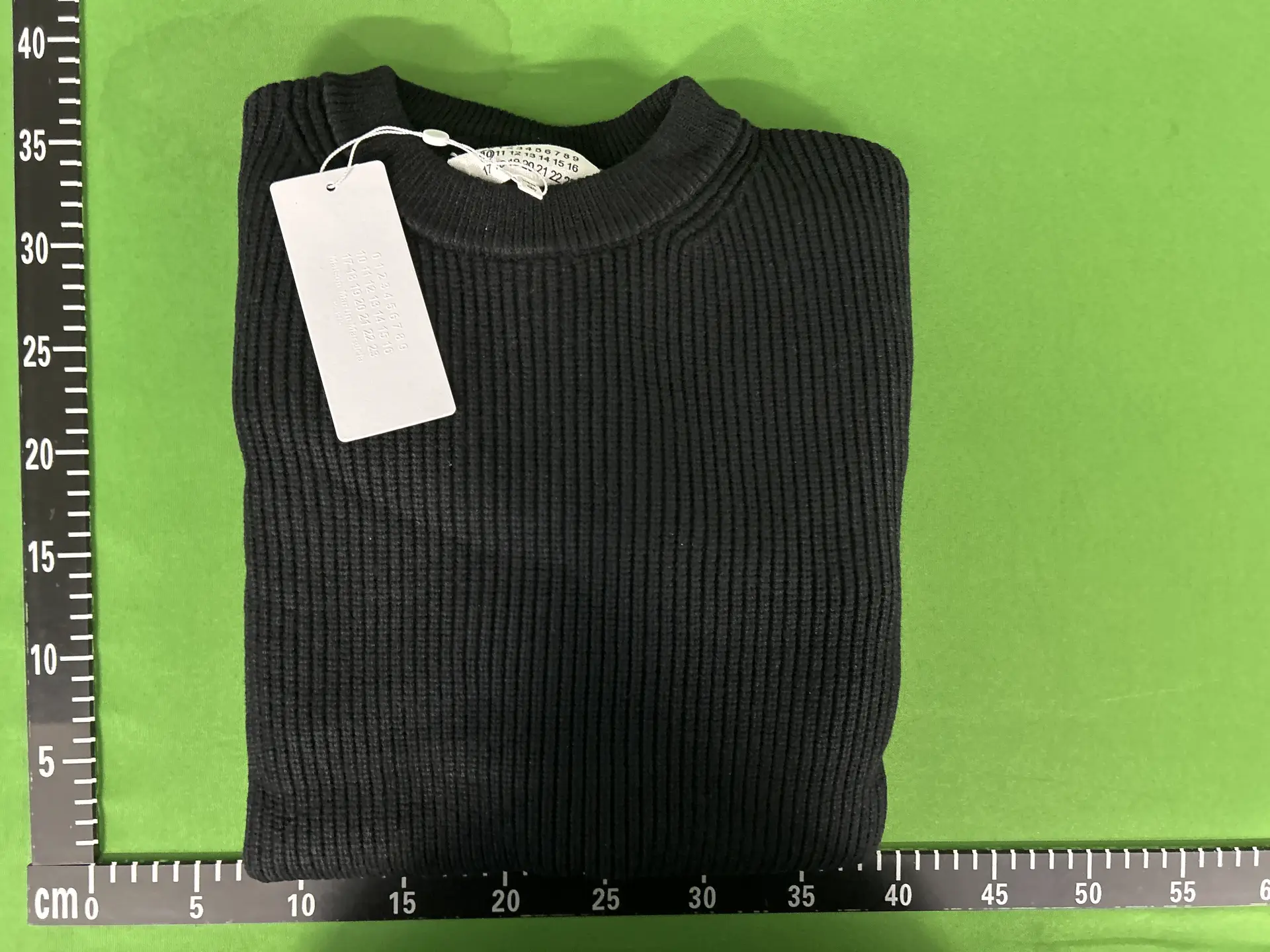 Maison Margiela Black Ribbed Sweater