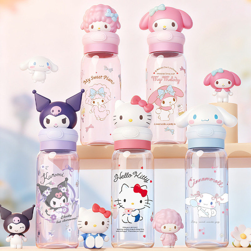 Sanrio Genuine Hello Kitty Cute Cartoon Space Cup Water Cup for Kidsren and Students Portable Cup Student Cup