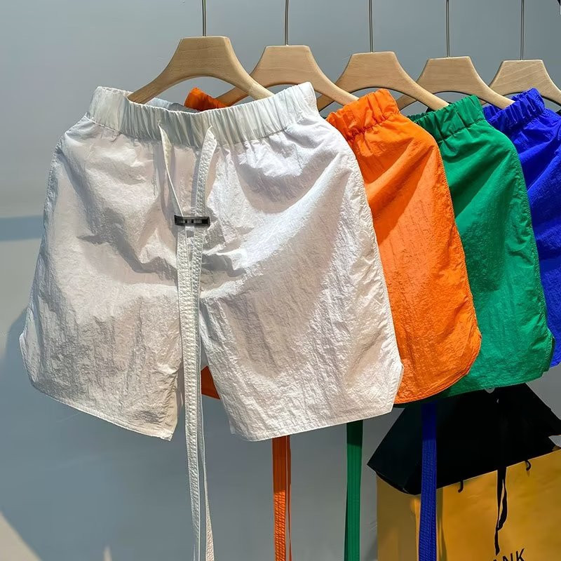 Summer Shorts Boys 5-point Loose Thin Outer Wear Hong Kong-style Hip-hop Trendy Casual Five-point Quick-drying Beach Pants