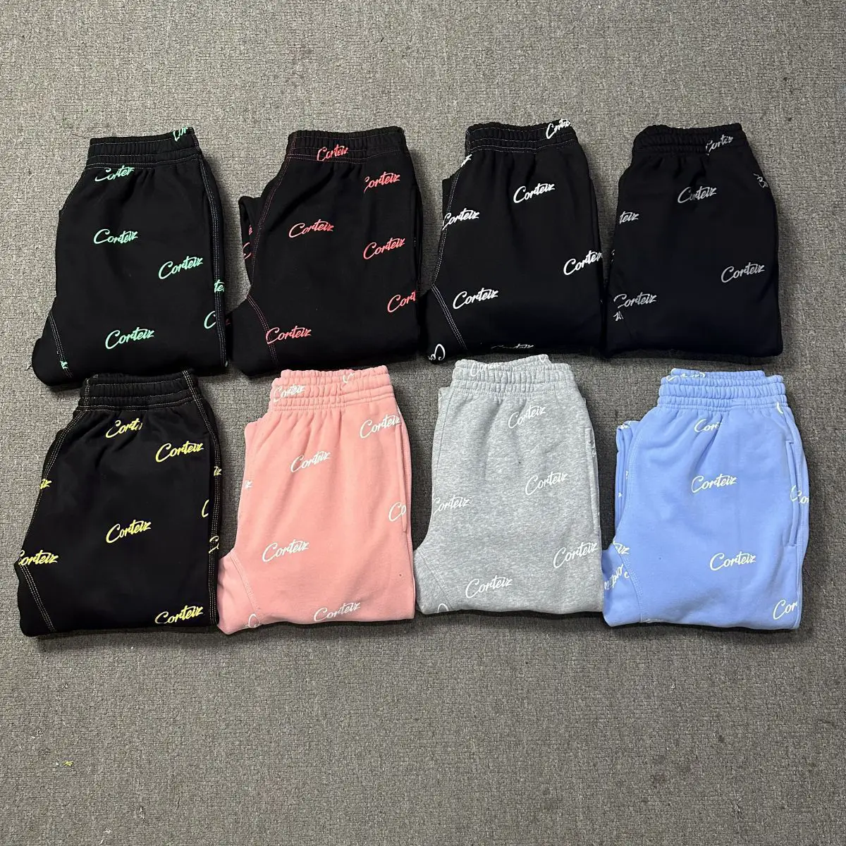 Cross-Border Trade Devil Pure Cotton Drawstring Elastic Waist Printed Long Pants Unisex Jogger Sweatpants