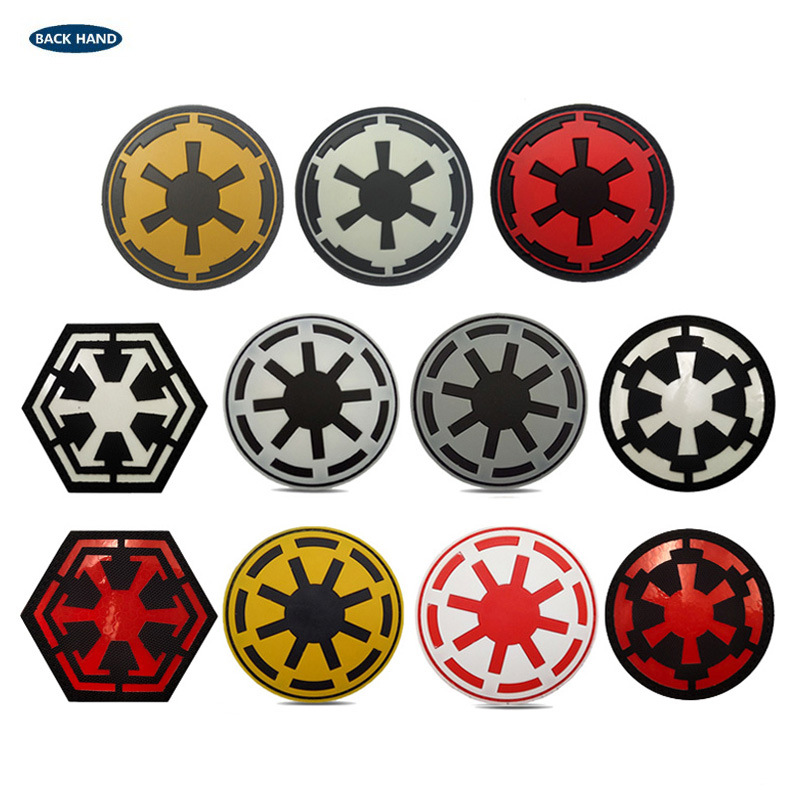 Star Wars Galaxy Empire Pvc Velcro Badge Epoxy No-Wash Reflective Galaxy Republic Badge P00099