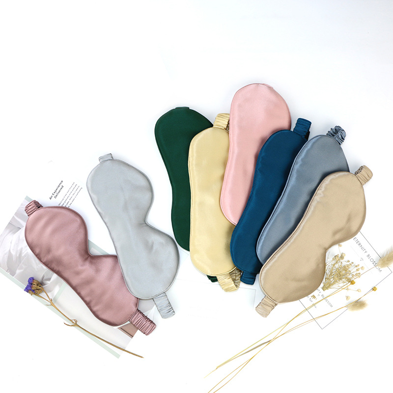25 Mm Silkworm Silk Tight Shading Sleeping Silk Eye Mask Printable Business Office Double-Sided Silk Eye Mask