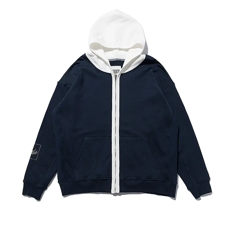 2021 early autumn new C.E simple color matching pyramid pattern hooded sweater coat a wholesale generation