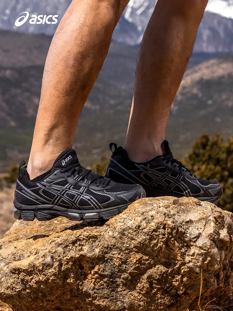 Asics Men's and Women's Couple Running Shoes Gel-Exalt 2 Cn Fashion Breathable Easiest for match Black Sports Shoes