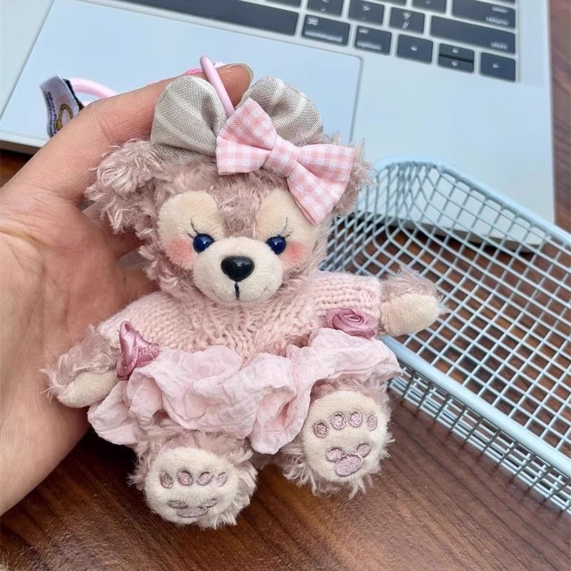 Cute Duffy Bear Bag Pendant Handmade Plush Doll Doll Keychain Hanging Ornaments Shirley May Accessories Gift