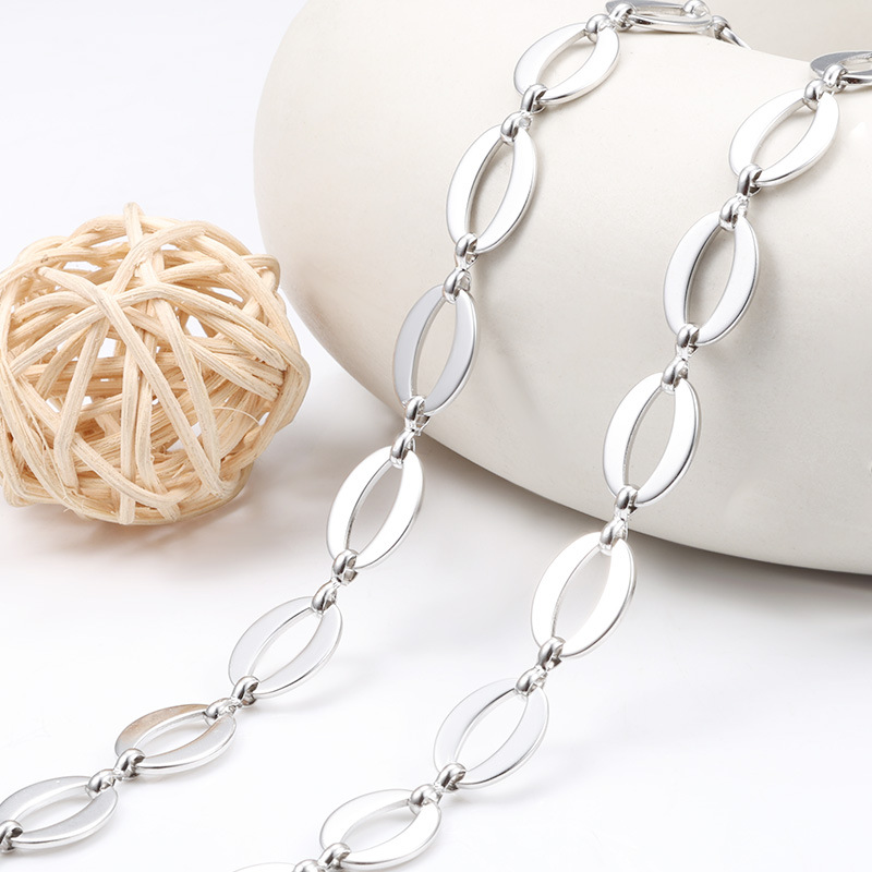 Stainless steel chain Oval o chain circle chain original punk men and women necklace bracelet jewelry chain diy wholesale