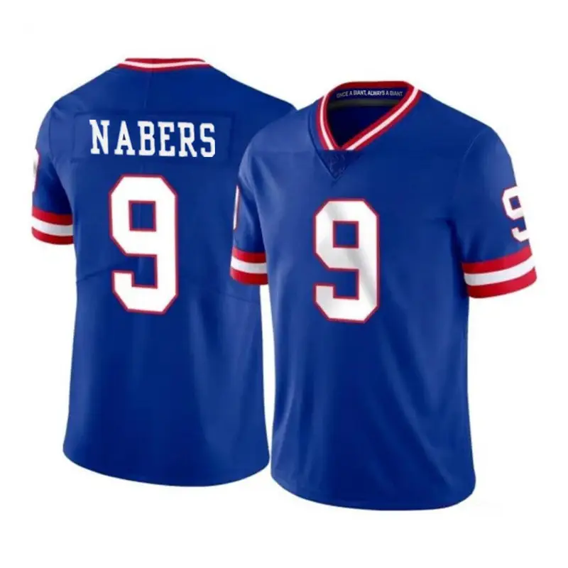 New York Giants Jersey 1 Malik Nabers 97 Dexter Lawrence NFL Riders