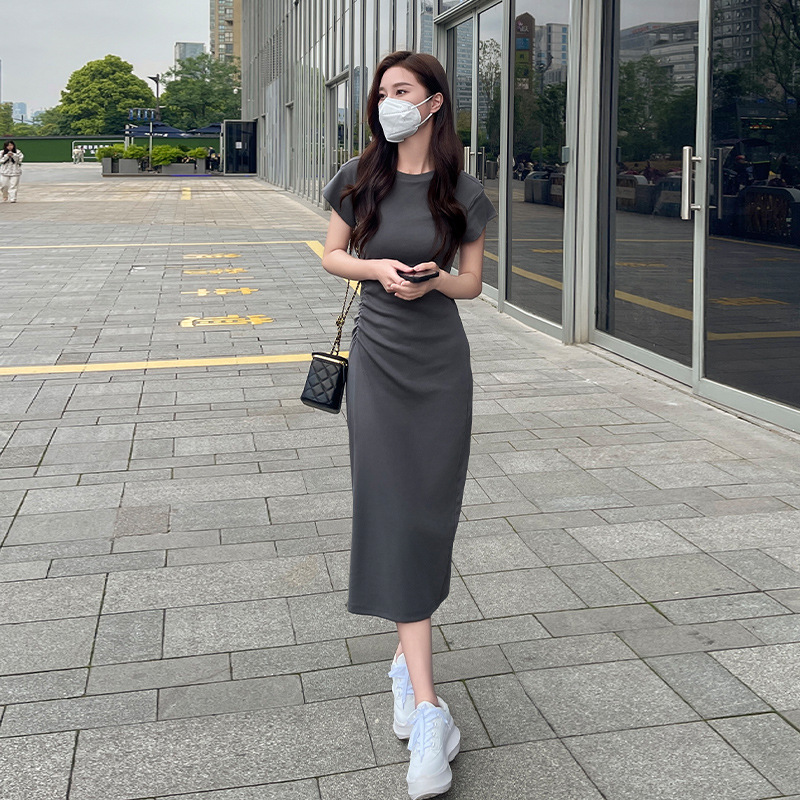Cross-Border Dress Women's Summer 2025 New Style One-Piece Drop Shipping Niche High-End Long Skirt Petite Holiday Style Skirt