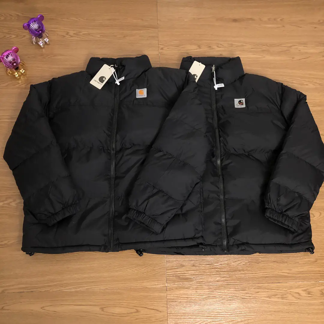 CAR classic mountain range label collar cotton jacket thickened warm winter cotton jacket men and women couples models mountain system Japanese tide