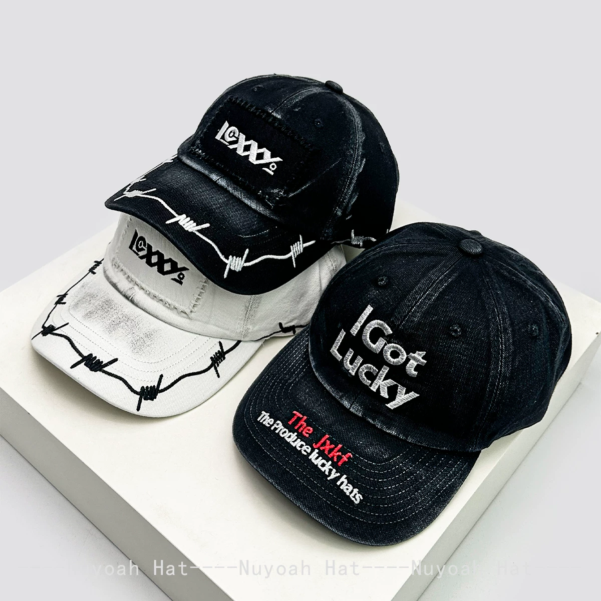 Spring and Autumn New American High Street Brushed Letter Embroidered Baseball Hat for Men and Women Sunshade Dark Wind Heavy Industry Duck Tongue Hat
