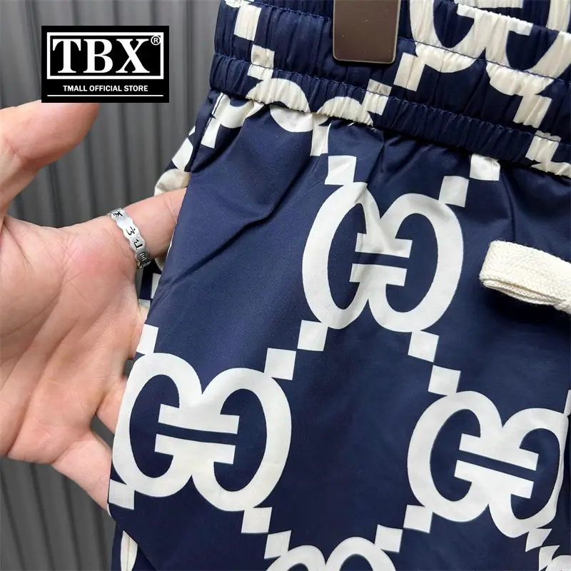 Classy European Goods Print Casual shorts Men Summer 2025 New arrival Outwear Beach Sports Half Length Medium Pants Men's Style
