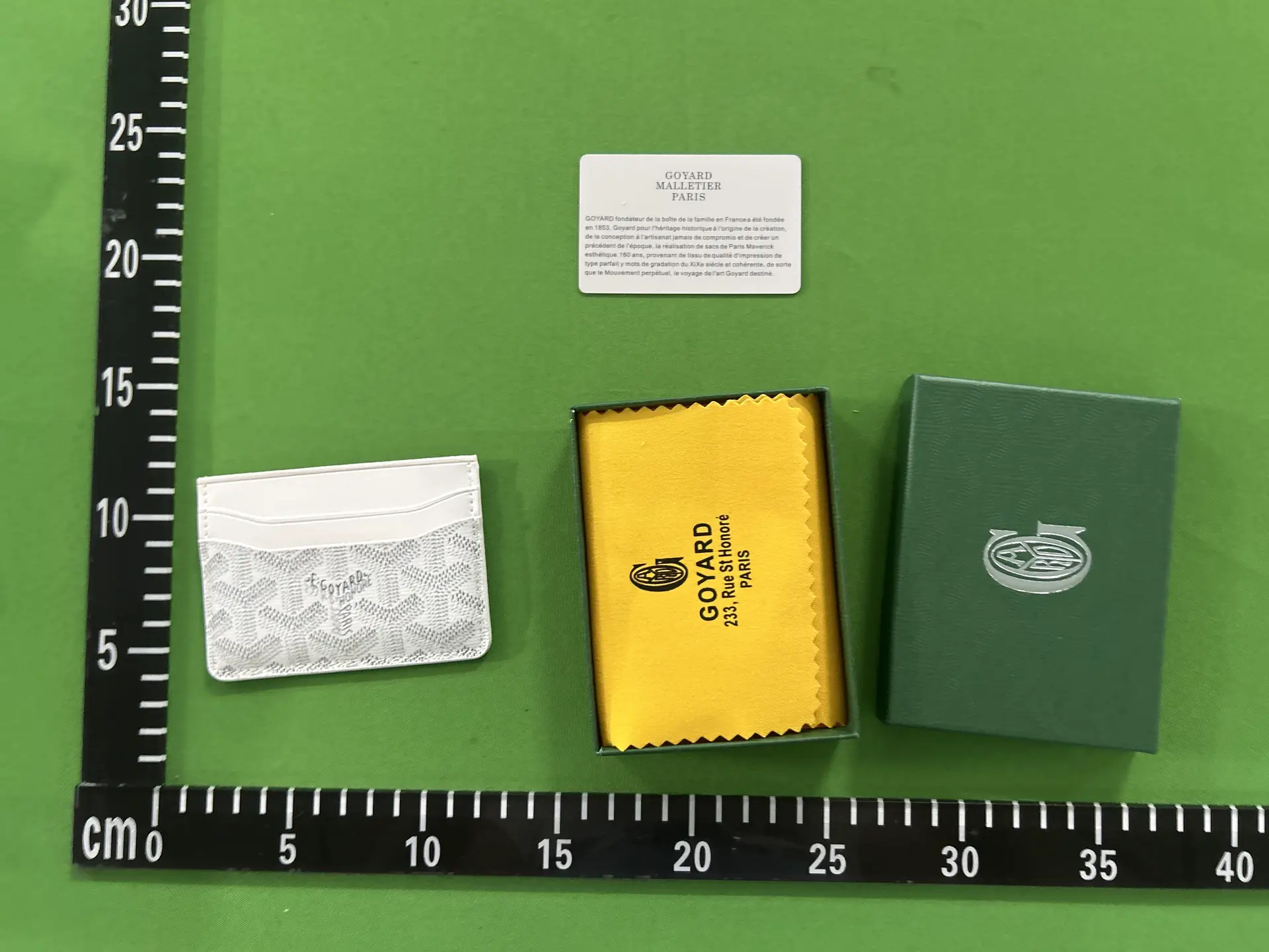 Goyard Card Holder White