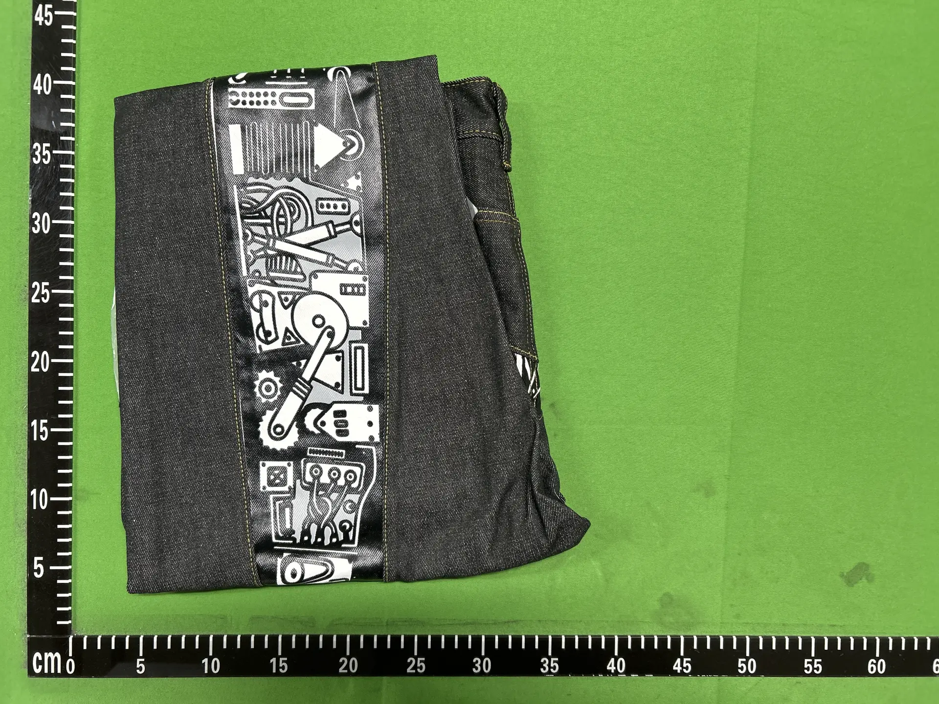 Denim Jeans with Graphic Print