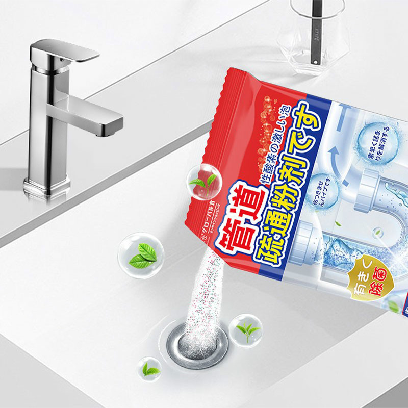 Global Warehouse Pipe Clearing Bubble Powder Powerfully Dissolves Kitchen Sewer Oil Stains Toilet Deodorant Clearing Agent