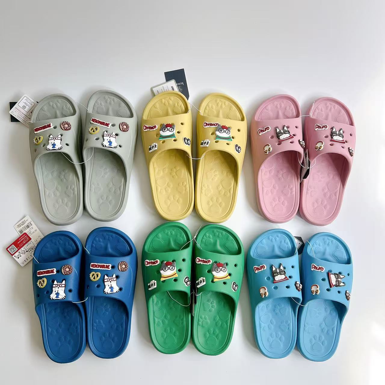 Japan's Kusuguru Genuine Slippers Feel Like Stepping on Shit, One-Piece Eva Silent Anti-Slip Comfortable Beach Slippers 413