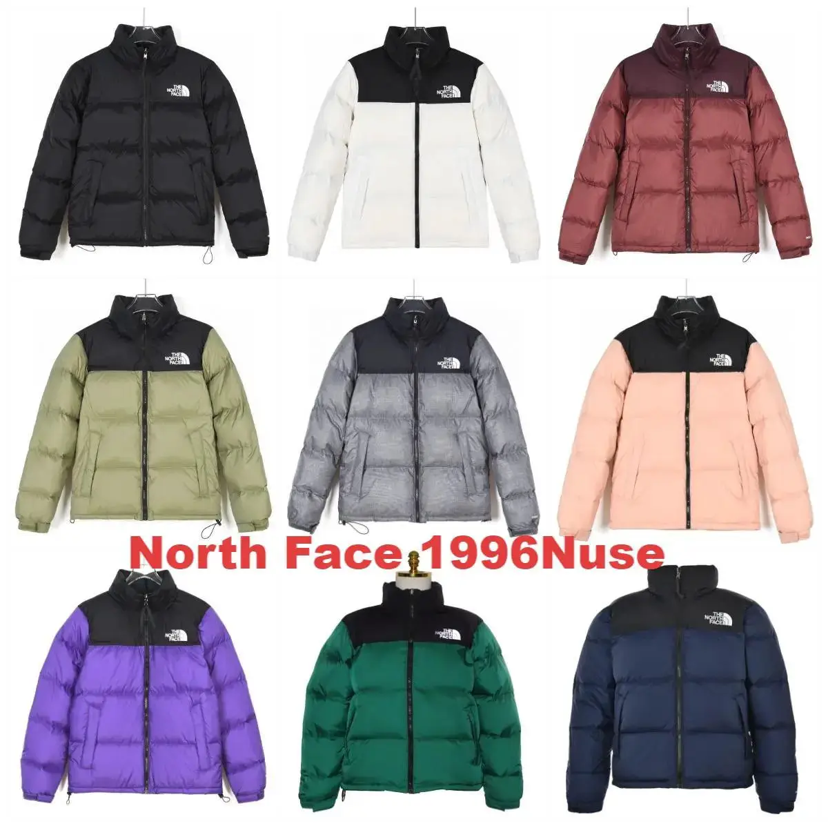 1996Nuse Fall/Winter The North Face Colorblocked Down Jacket