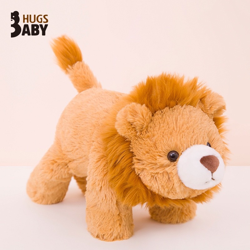 Cute Lazy Soft Lie Lion Crocodile Plush Toy Children's Sleeping Pillow Pink Hippo Baby Doll Gift