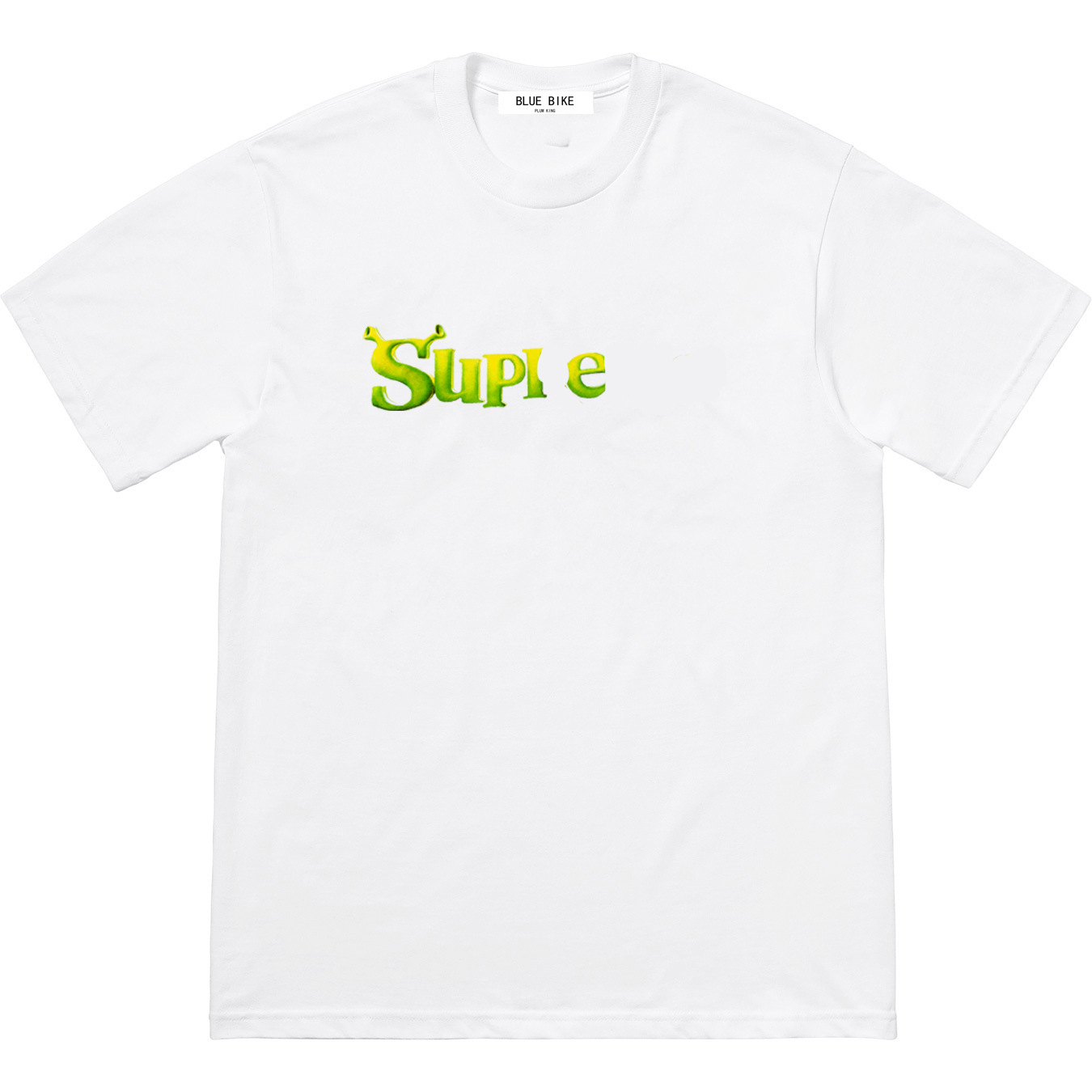 21FW Shrek Tee Shrek ears large Logo letters cartoon font short sleeve t-shirt for couples