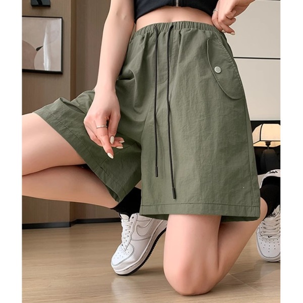 Quick-Dry Sports Shorts for Women, Summer Thin Style, 2026 New Model, Outdoor Running Casual Pants, Workwear Five-Point Pants