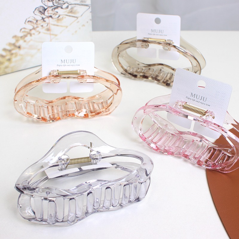 Advanced Sense Hangtag Hair Ornaments Cyber Celebrity Cloud Big Hairpin Temperament Ice Penetrant Back Head Shark Clip Multiple Quantity Grab Clip