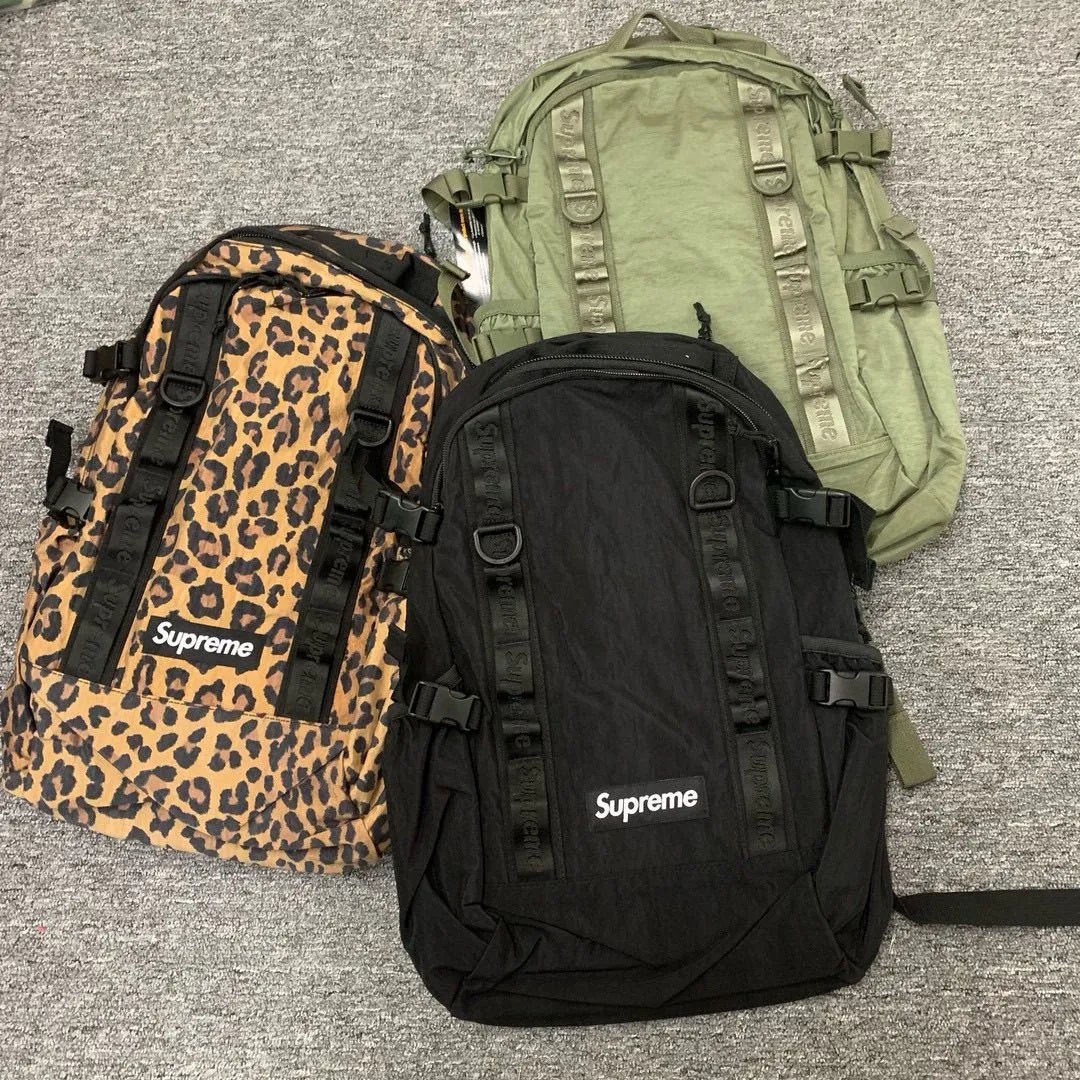 Supreme Leopard Print Backpack