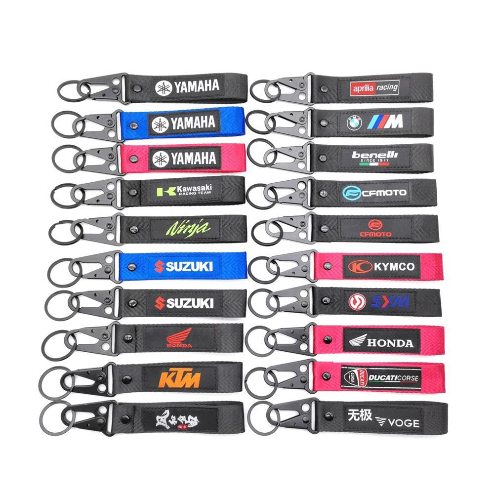 Motorcycle Embroidered Keychain Pendant Suitable for Yamaha, Suzuki, Kawasaki, Chunfeng Keys to Prevent Loss QC-foto från 1688 på Qualit.ly