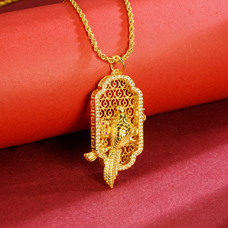 Sand gold hollow magpie pendant does not contain chain women's fashion temperament light luxury personalized hand jewelry Yiwu accessories wholesale