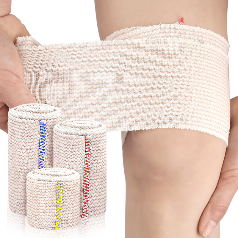 Spot Herringbone Striped Elastic Bandage Fixed Sports Pressurized Magic Paste Breathable Bandage