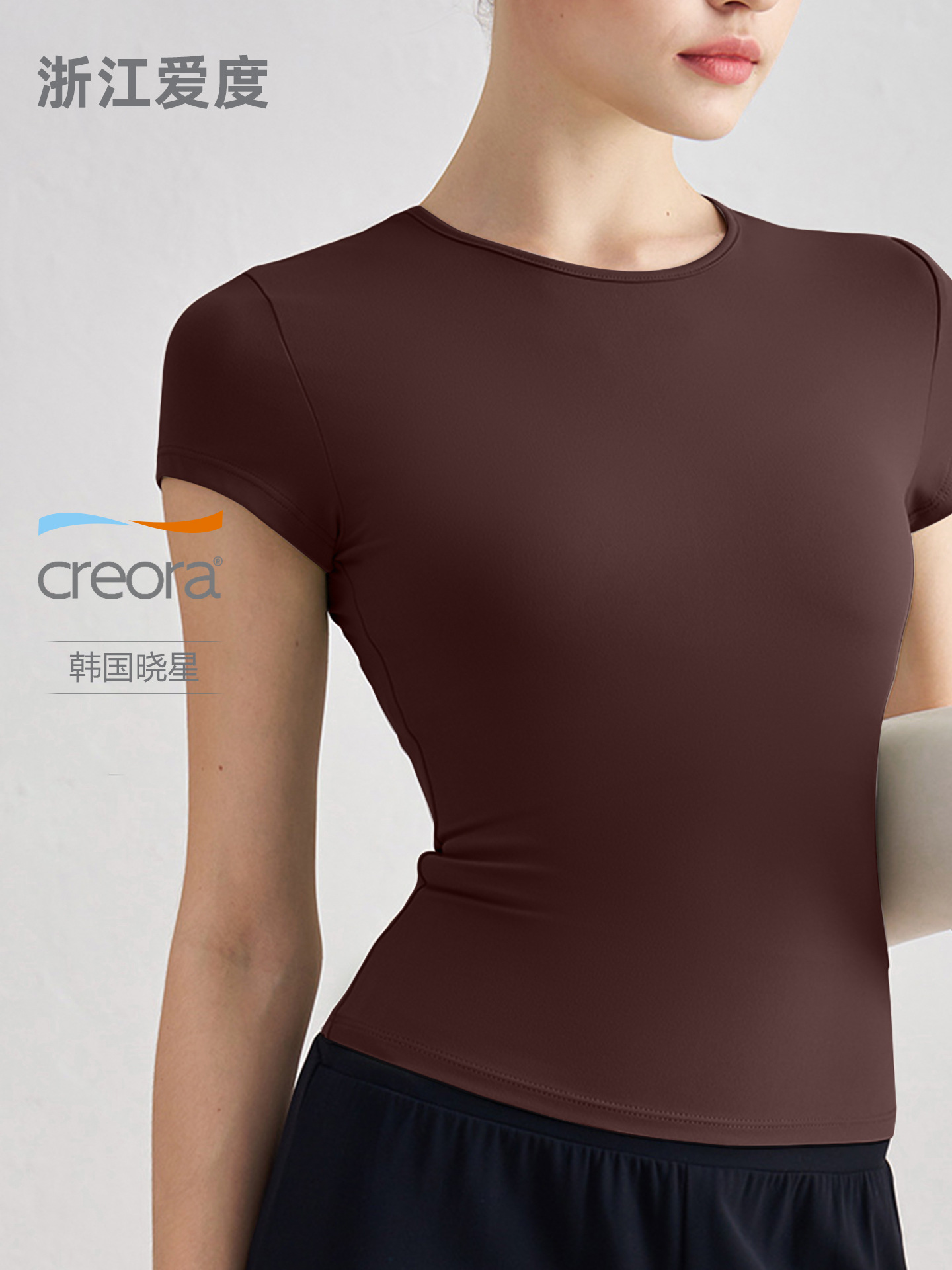 Women's New Style Sweat-Absorbent Breathable Yoga T-Shirt with Regular Shoulders, Suitable for Running, Pilates, Yoga, and Fitness Tops for Summer