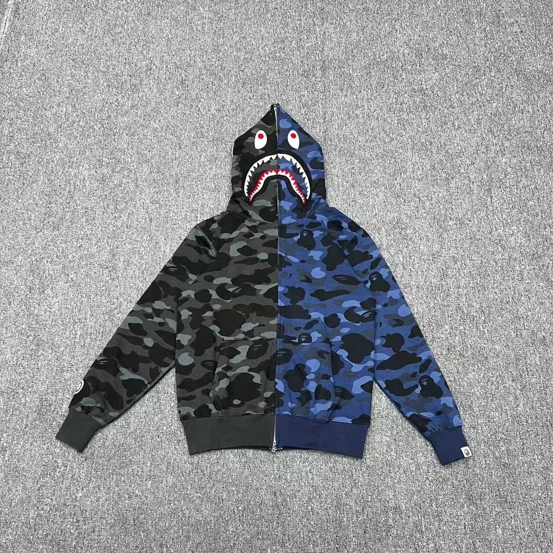 233#Double-Sided Full Zipper Hoodie